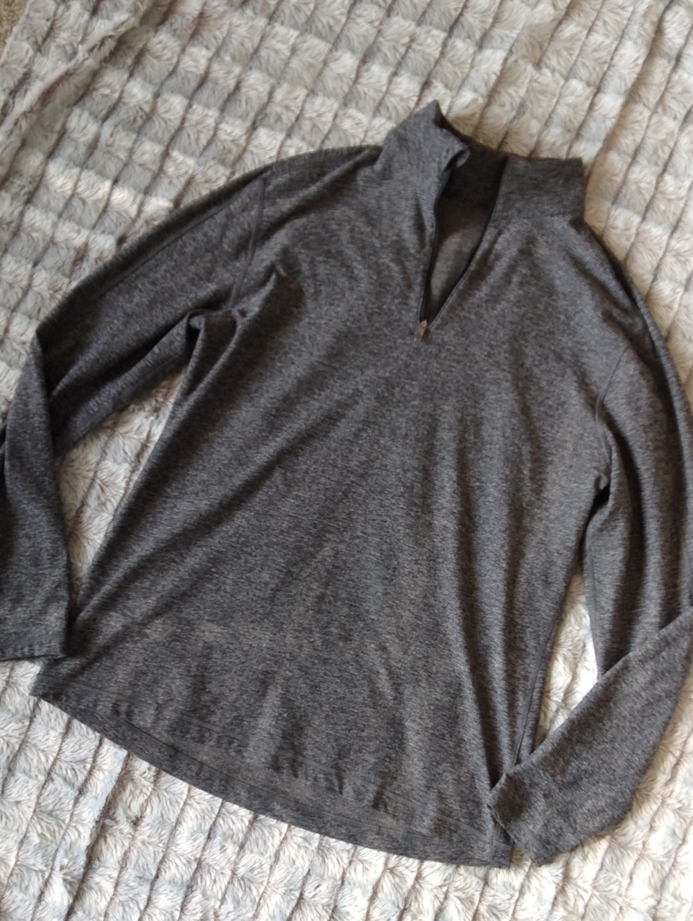 lululemon athletica Men's Dark Gray Half-Zip Sweater